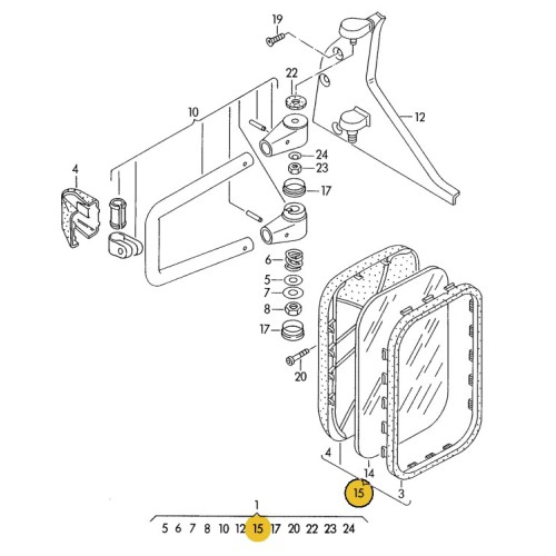 Buitenspiegel Transporter T4 Pickup